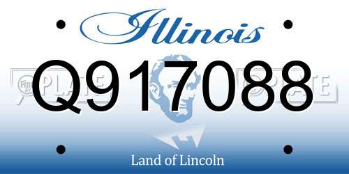 Q917088 Illinois License Plate