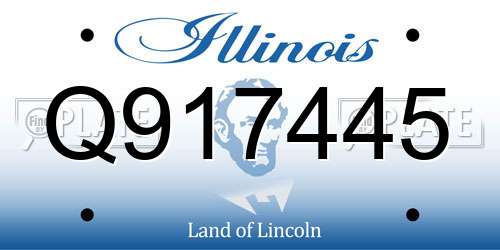 Q917445 Illinois License Plate