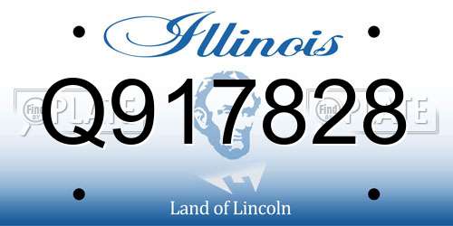 Q917828 Illinois License Plate