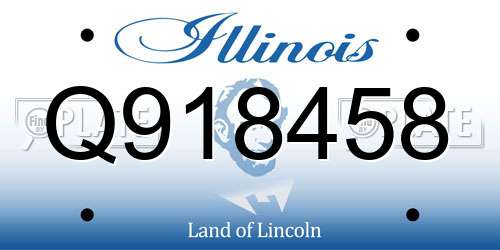 Q918458 Illinois License Plate