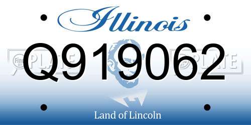 Q919062 Illinois License Plate