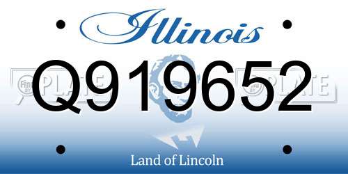 Q919652 Illinois License Plate