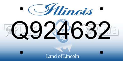 Q924632 Illinois License Plate