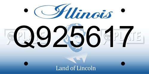 Q925617 Illinois License Plate