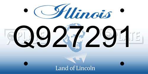 Q927291 Illinois License Plate