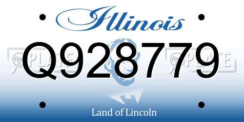 Q928779 Illinois License Plate