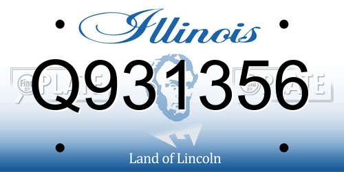 Q931356 Illinois License Plate