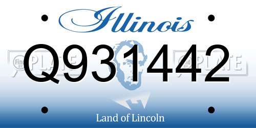 Q931442 Illinois License Plate