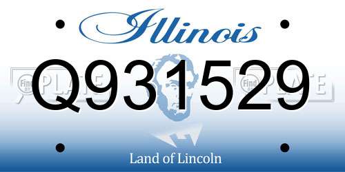 Q931529 Illinois License Plate