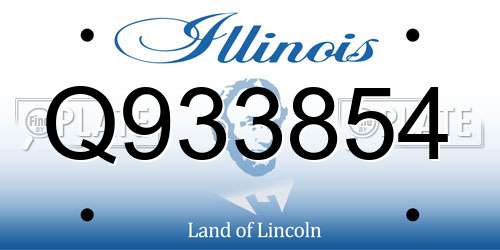 Q933854 Illinois License Plate