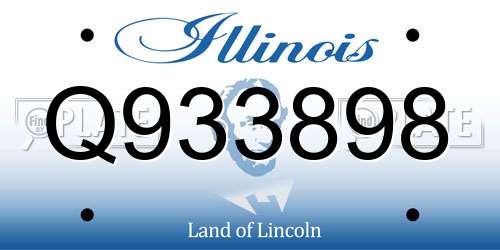 Q933898 Illinois License Plate