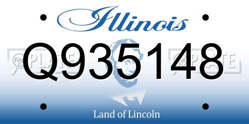 Q935148 Illinois License Plate