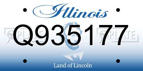Q935177 Illinois License Plate