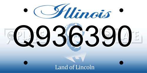 Q936390 Illinois License Plate