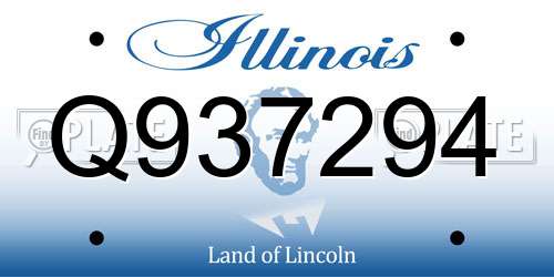 Q937294 Illinois License Plate