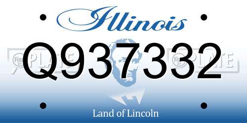 Q937332 Illinois License Plate