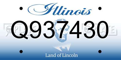 Q937430 Illinois License Plate
