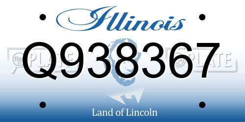 Q938367 Illinois License Plate
