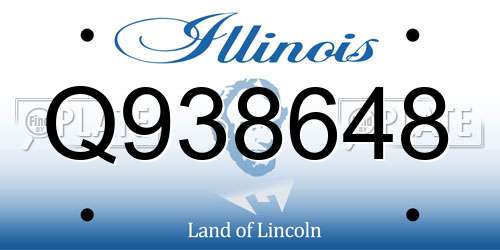 Q938648 Illinois License Plate