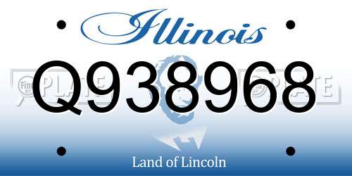 Q938968 Illinois License Plate