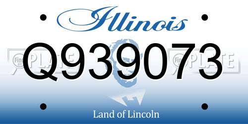 Q939073 Illinois License Plate