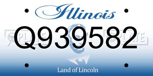 Q939582 Illinois License Plate