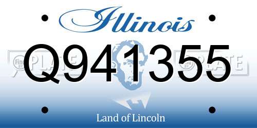 Q941355 Illinois License Plate