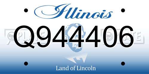 Q944406 Illinois License Plate
