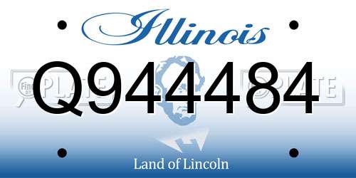 Q944484 Illinois License Plate