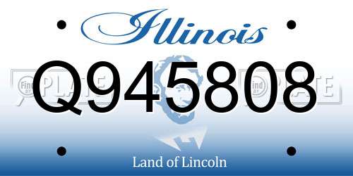 Q945808 Illinois License Plate