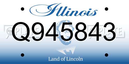 Q945843 Illinois License Plate