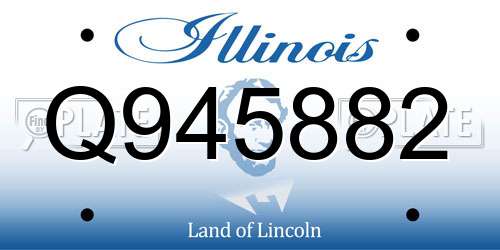 Q945882 Illinois License Plate
