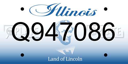 Q947086 Illinois License Plate