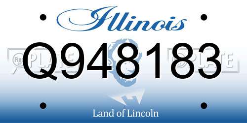 Q948183 Illinois License Plate