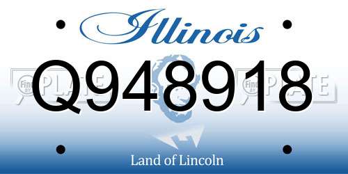 Q948918 Illinois License Plate