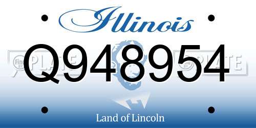 Q948954 Illinois License Plate