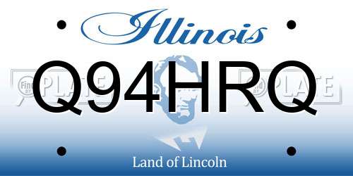 Q94HRQ Illinois License Plate
