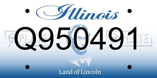 Q950491 Illinois License Plate