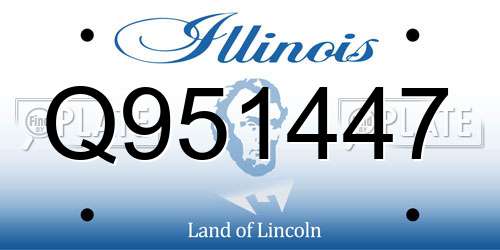 Q951447 Illinois License Plate