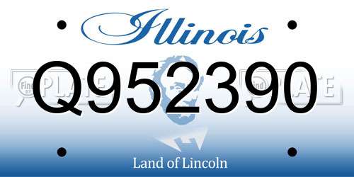 Q952390 Illinois License Plate