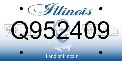 Q952409 Illinois License Plate