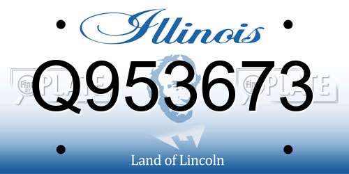Q953673 Illinois License Plate