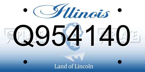 Q954140 Illinois License Plate