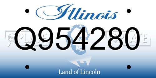 Q954280 Illinois License Plate