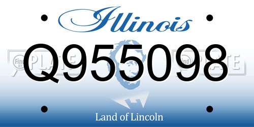Q955098 Illinois License Plate