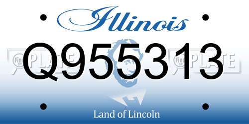 Q955313 Illinois License Plate