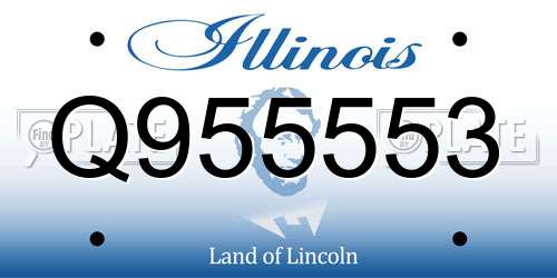Q955553 Illinois License Plate