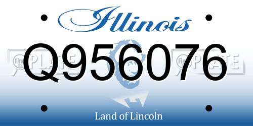 Q956076 Illinois License Plate