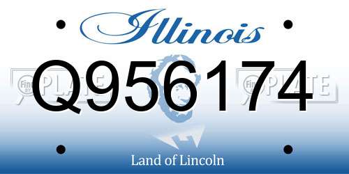 Q956174 Illinois License Plate