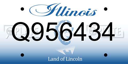 Q956434 Illinois License Plate